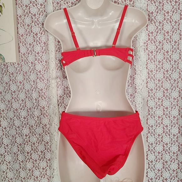NWT Shade and Shore red cut out monokini size small - Picture 4 of 11